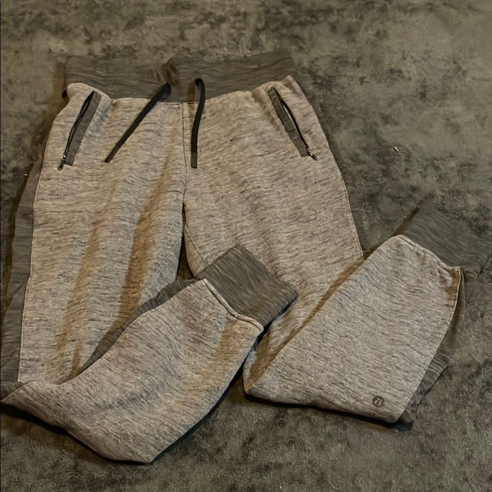 Lululemon Gray Jogger Sweatpants with Zipper Pockets